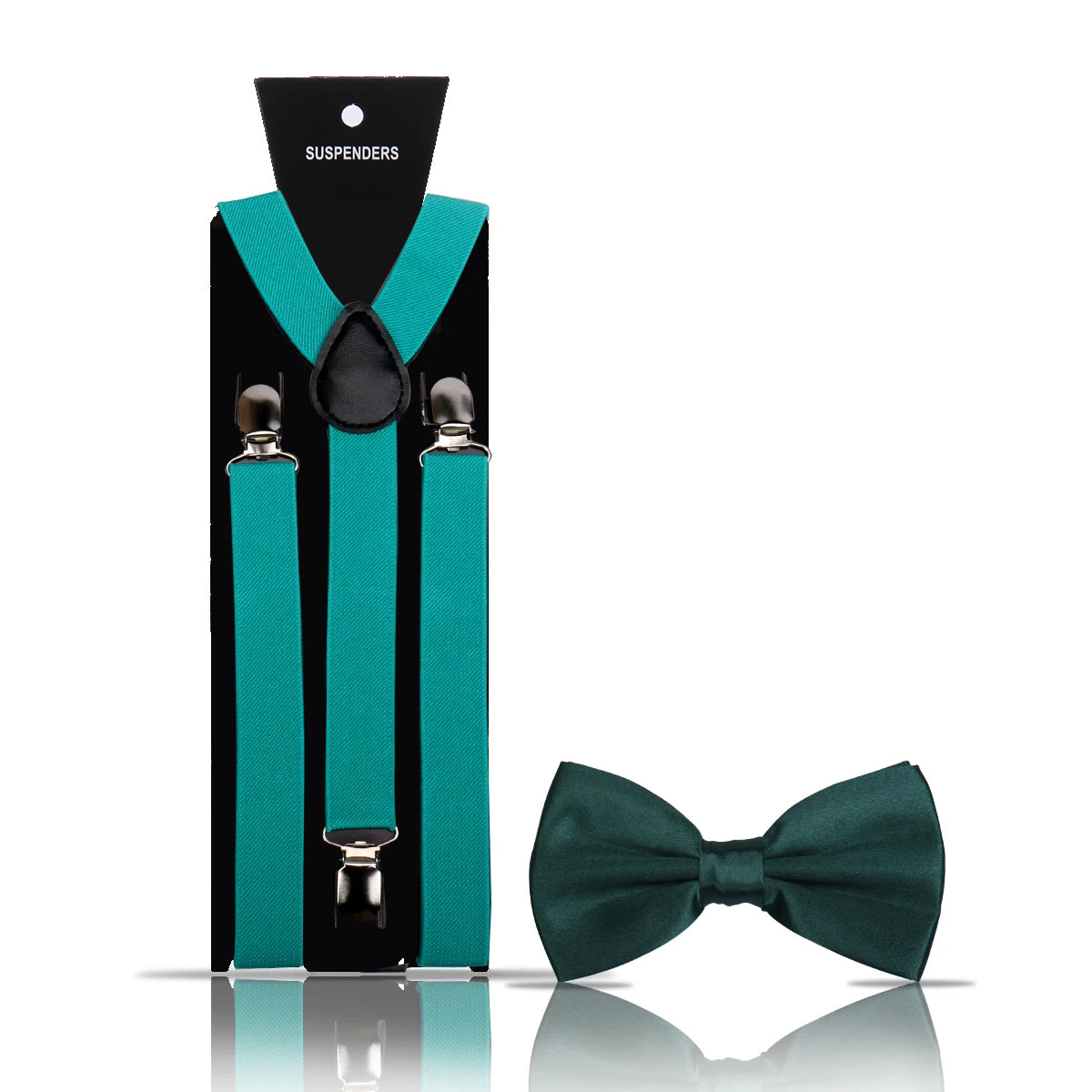 Elegant Fashion Men's Adult Suspenders And Bow Tie Two Piece Set Gentleman Suit Occessories Wedding Business Party Gifts For Men