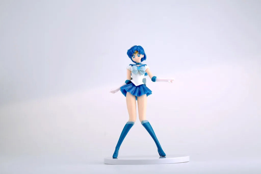 23cm Sailor Moon Anime Figure Sailor Mars Mercury Jupiter Venus Saturn Action Figurine Model Kids Collectible Toys Birthday Gift