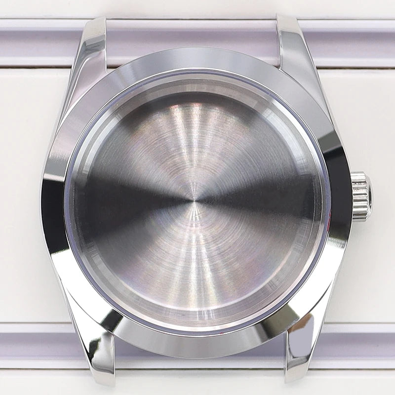 36mm/40mm Luxury Men's Watch Case 316L Stainless Steel For Seiko NH35 NH34 NH36 NH38 Miyota 8215 Movement 28.5mm Dial Air‑King