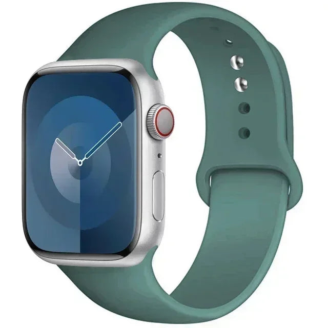 Silicone Band For Apple Watch strap 44mm 45mm 40mm 41mm 42-38mm 45 mm sport bracelet iwatch series 8 7 6 5 4 3 SE 9 Ultra 2 49mm
