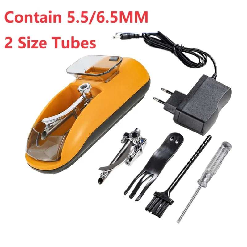 8.0/6.5/5.5mm Electric Cigarette Cigar Rolling Machine Maker Automatic Tobacco Pipe Filling Machine Gift Men Smoking Accessories
