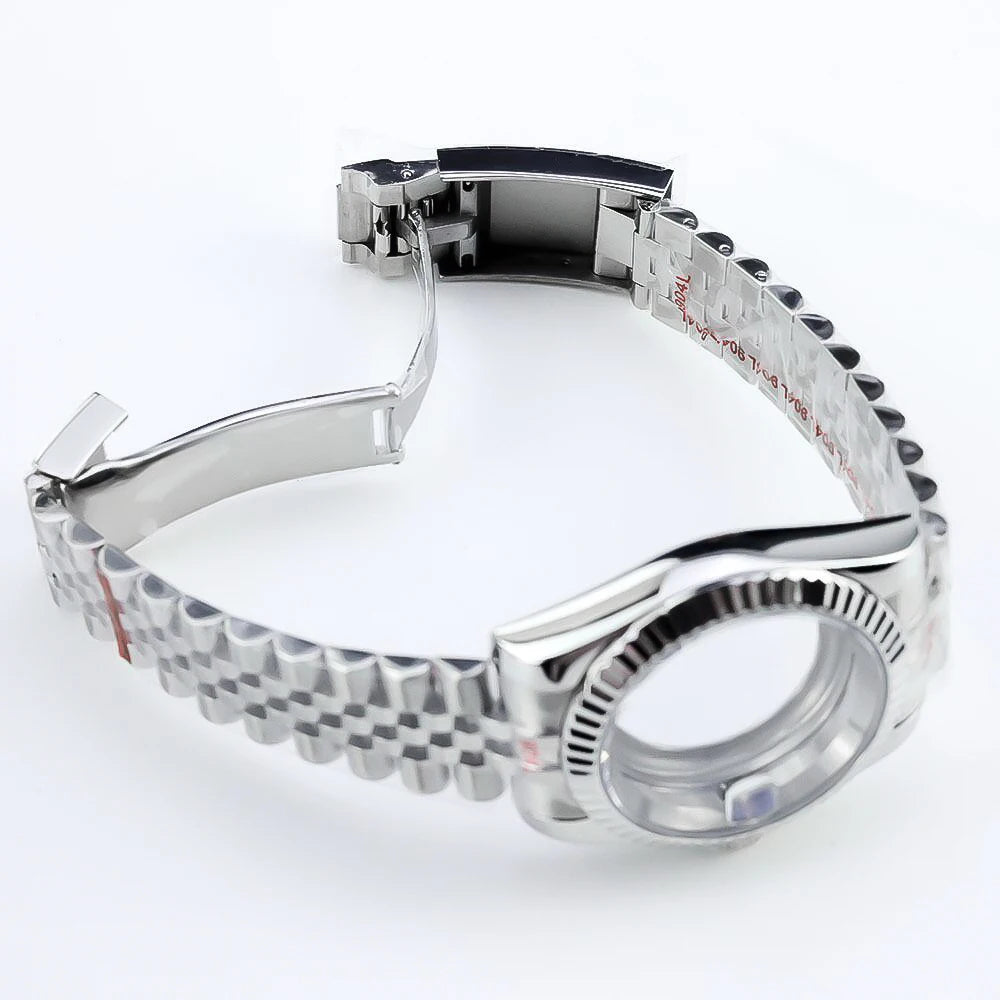 Neiton 36mm/39mm Sapphire Glass For Men Watch Case Fit NH35 NH36 NH34 Movement FashionWaterproof Jubilee Stainless Steel