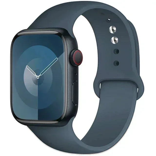 Silicone Band For Apple Watch strap 44mm 45mm 40mm 41mm 42-38mm 45 mm sport bracelet iwatch series 8 7 6 5 4 3 SE 9 Ultra 2 49mm