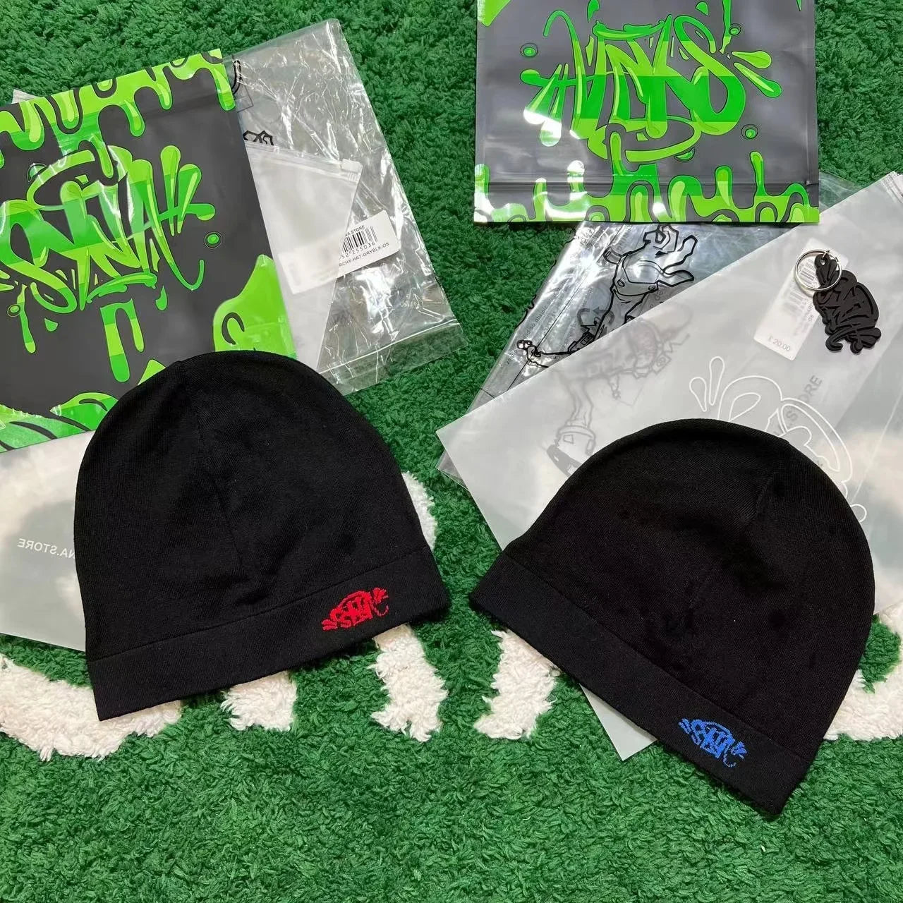 Syna Running Cap Syna World Skull Hat2024 New Knitting Syna Beanie Hat MenWomen Paragraph Quality Cap Y2kWarm Beanies