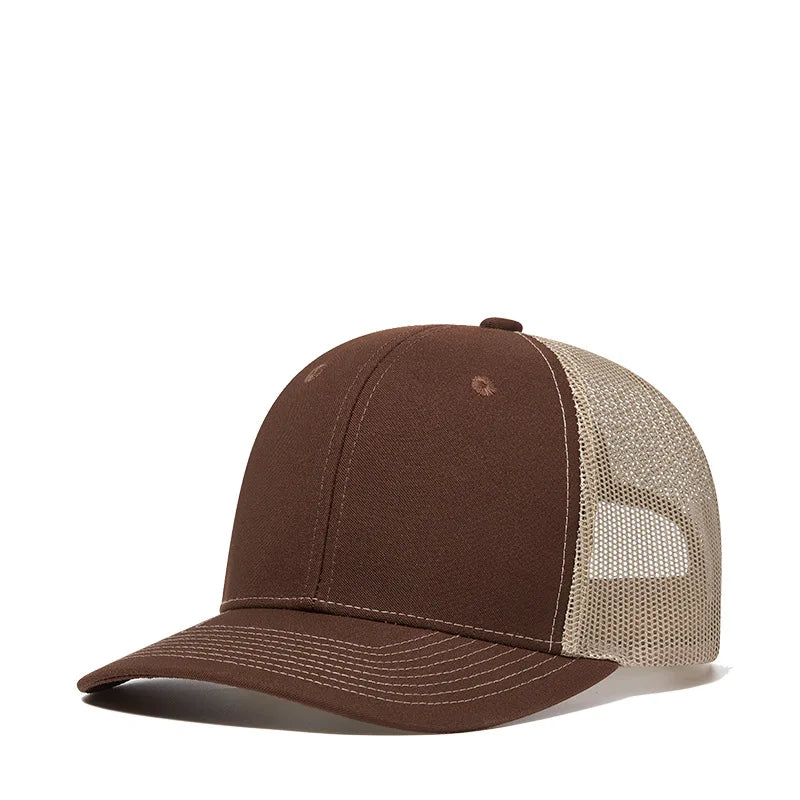 High Quality Mesh Baseball Cap Summer Outdoor Simple Classic Breathable Sunshade Net Hat Sport Fishing Climbing Driver Hat Male