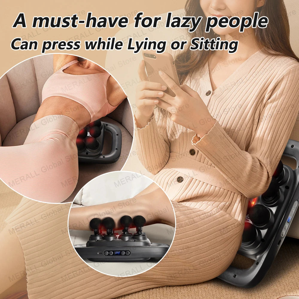 16 Heads Fascia Gun Electric Masajeador Vibrating Muscle Massagers Body Neck Massage Relaxation Treatment Fascia Massage Gun