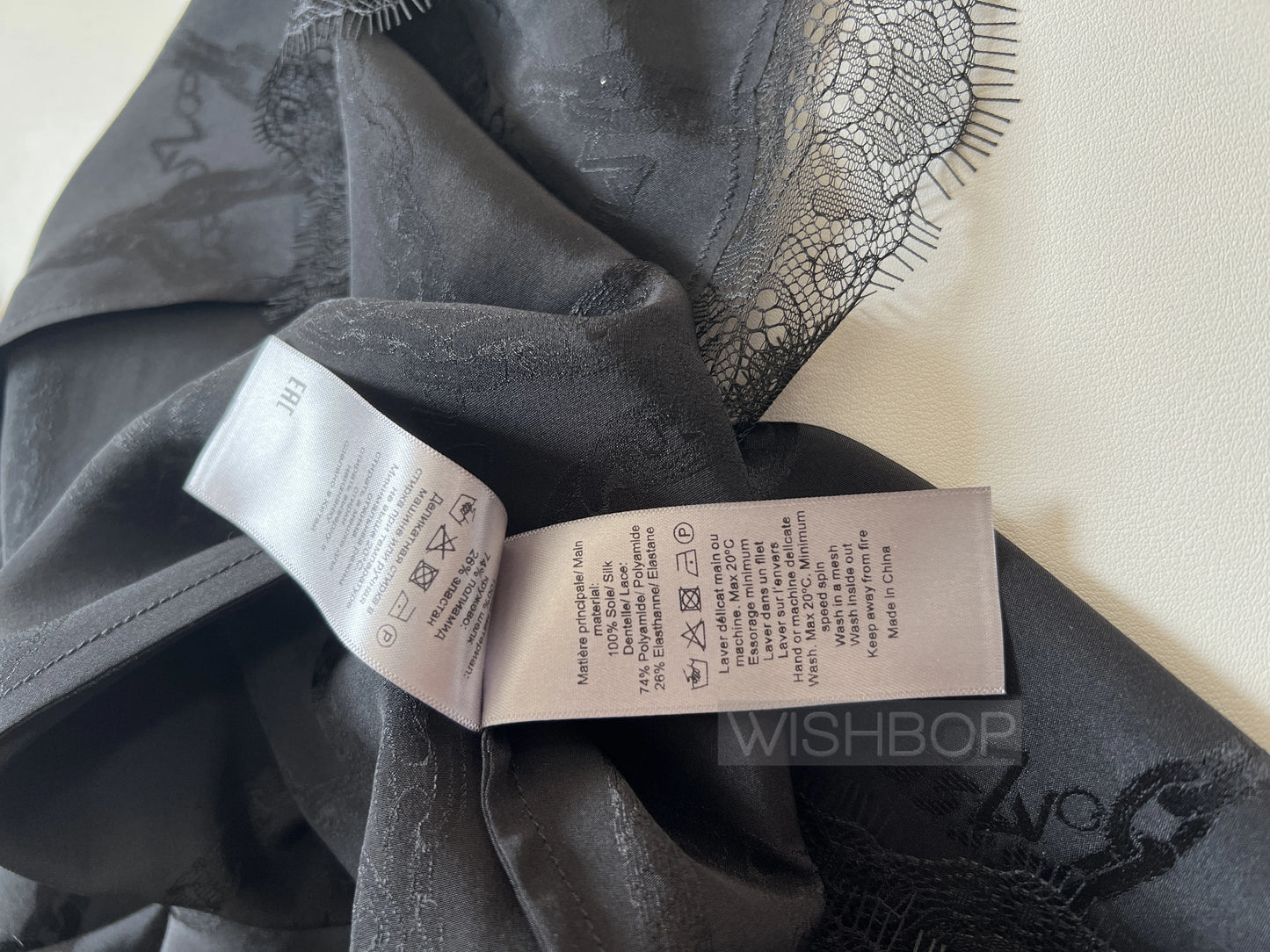 Woman Fashion Black Silk V-neck Lace Embroidered Patchwork Short Sleeved Midi Dress Chains Jacquard High Quality Dresses 2024