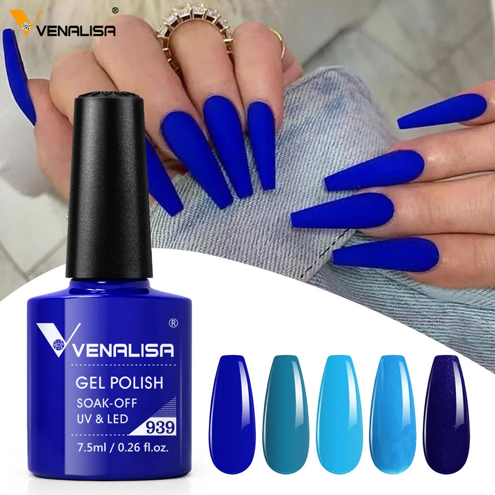 6pcs*7.5ml Venalisa Nail Gel Polish Super Texture Great Consistency Gel Varnish Gorgeous Color Semi Pigmented Lacquer Varnish