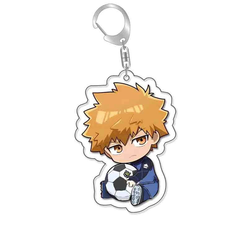 Manga Anime Blue Lock Acrylic Keychain Isagi Yoichi Bachira Chigiri Cartoon Cute Figures Key Chain Ornament Bag Charm Fans Gifts