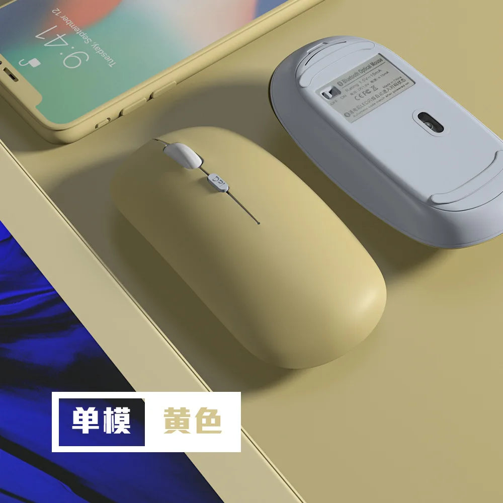 Mute Bluetooth Mouse For iPad Samsung Huawei Android Windows Tablet ultrathin green blue pink gaming Wireless Mouse Computer pc