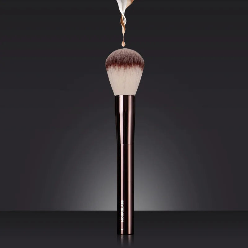 1pc HG Pro Foundation retra Makeup brushes Powder contour Blusher Make up brush metal handle Highlight Bronzer high end No box