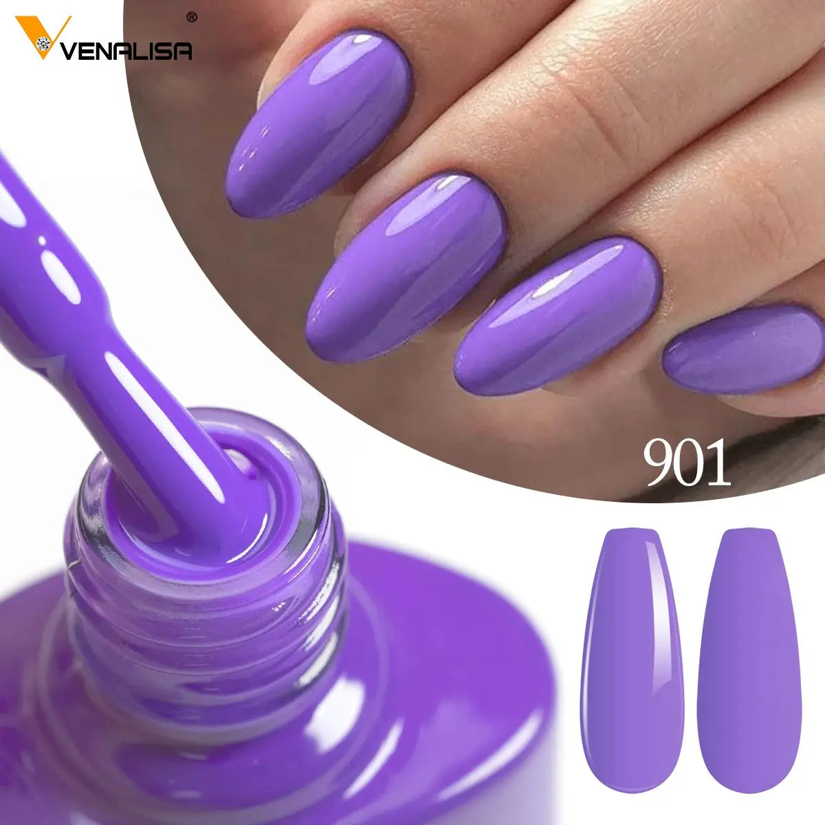 6pcs*7.5ml Venalisa Nail Gel Polish Super Texture Great Consistency Gel Varnish Gorgeous Color Semi Pigmented Lacquer Varnish