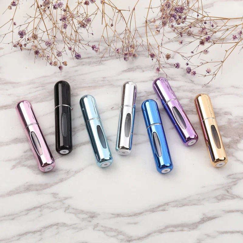 5ml 8ml Portable Mini Refillable Perfume Bottle With Spray Scent Pump Empty Cosmetic Containers Atomizer Bottle For Travel Tool