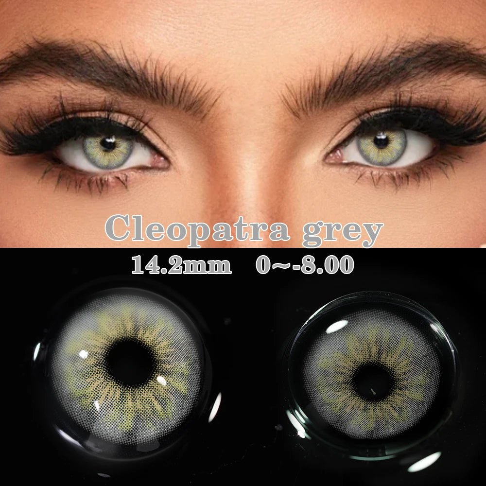 MILL CREEK New 1pair Colored Contact Lenses for Eyes Blue Contacts Lenses Fashion Blue Eyes Lenses Yearly urban Gray Contacts