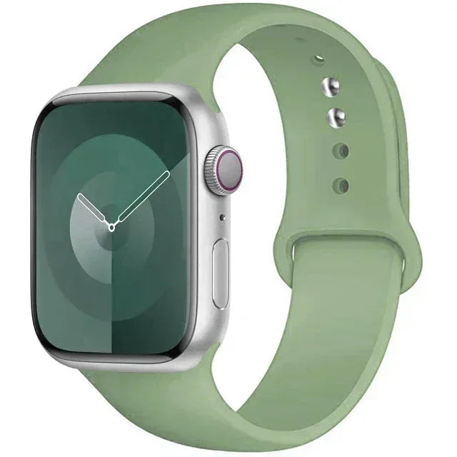 Silicone Band For Apple Watch strap 44mm 45mm 40mm 41mm 42-38mm 45 mm sport bracelet iwatch series 8 7 6 5 4 3 SE 9 Ultra 2 49mm