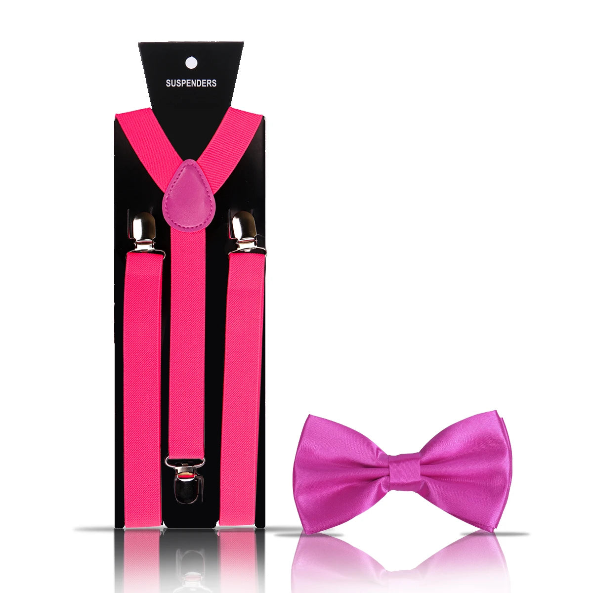 Elegant Fashion Men's Adult Suspenders And Bow Tie Two Piece Set Gentleman Suit Occessories Wedding Business Party Gifts For Men