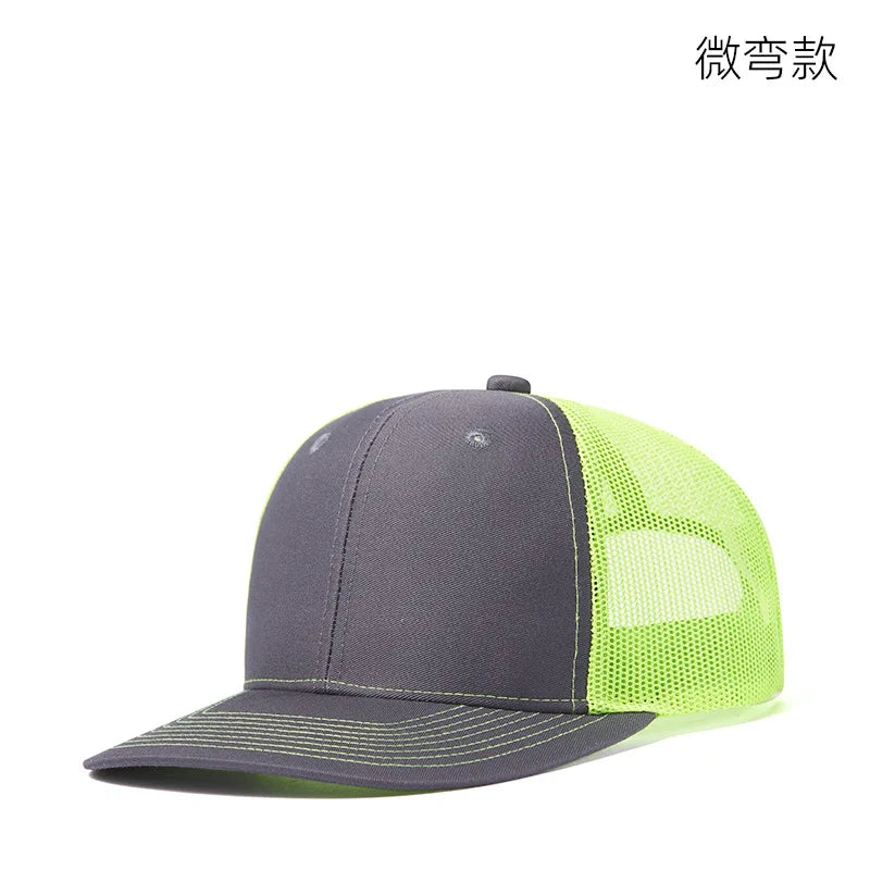 High Quality Mesh Baseball Cap Summer Outdoor Simple Classic Breathable Sunshade Net Hat Sport Fishing Climbing Driver Hat Male