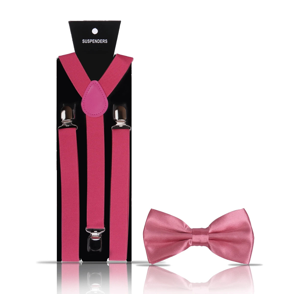 Elegant Fashion Men's Adult Suspenders And Bow Tie Two Piece Set Gentleman Suit Occessories Wedding Business Party Gifts For Men