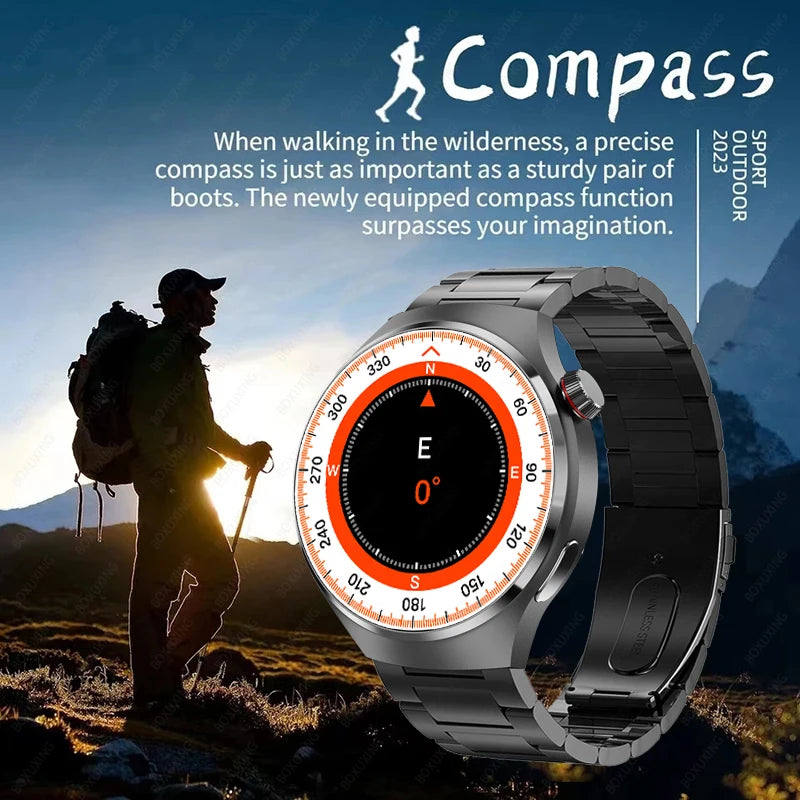 For Huawei Watch 4 Pro NFC Smart Watch Men GPS Sports Tracker 1.53" HD Screen Health Monitor Watches Bluetooth Call SmartWatch