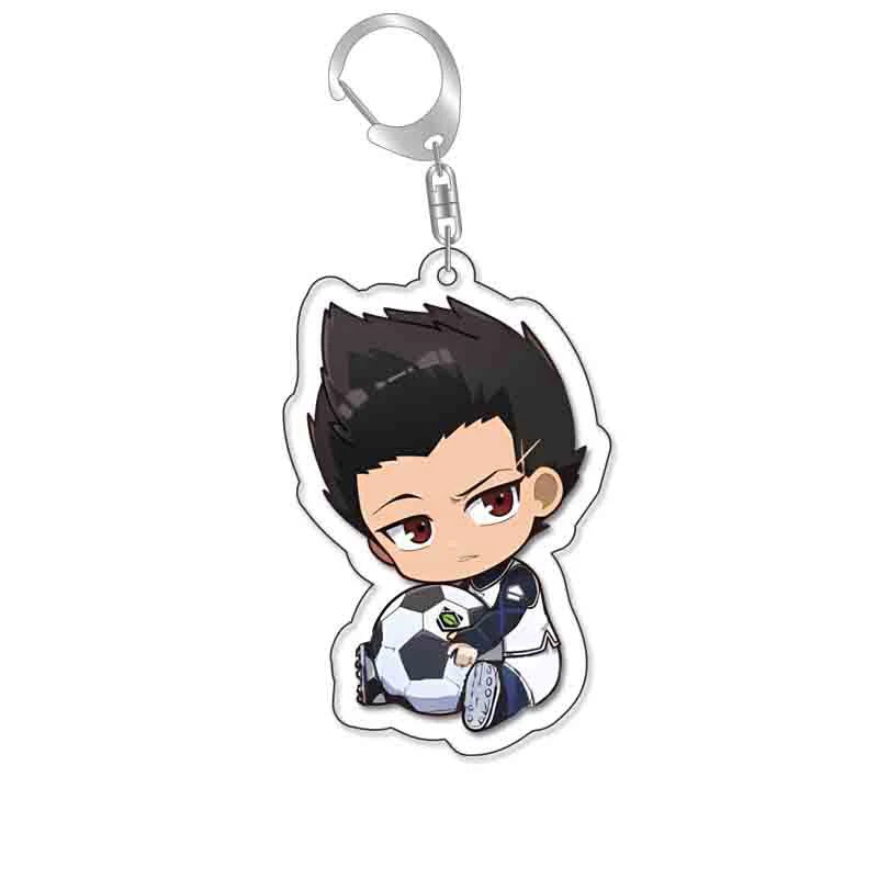 Manga Anime Blue Lock Acrylic Keychain Isagi Yoichi Bachira Chigiri Cartoon Cute Figures Key Chain Ornament Bag Charm Fans Gifts