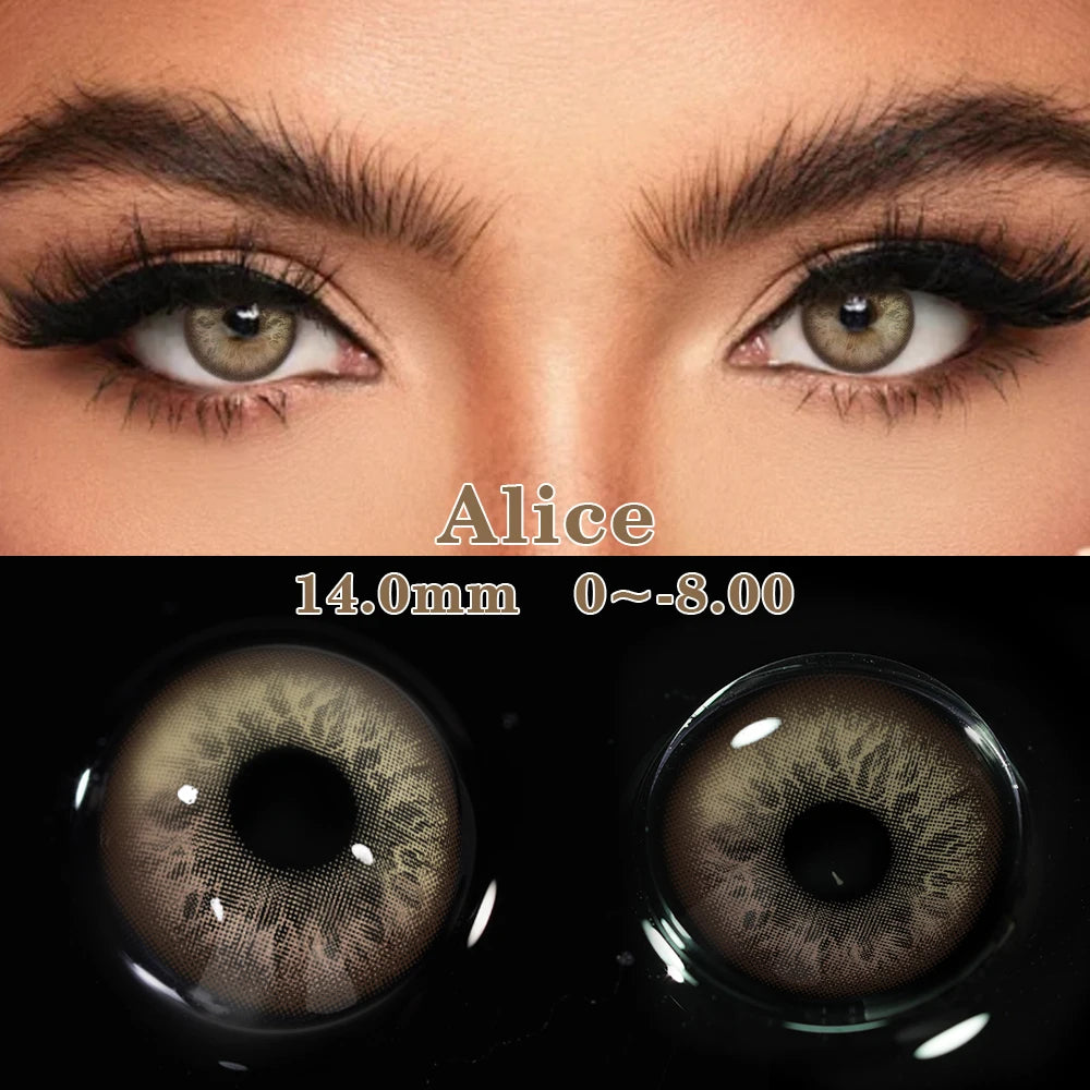 MILL CREEK New 1pair Colored Contact Lenses for Eyes Blue Contacts Lenses Fashion Blue Eyes Lenses Yearly urban Gray Contacts