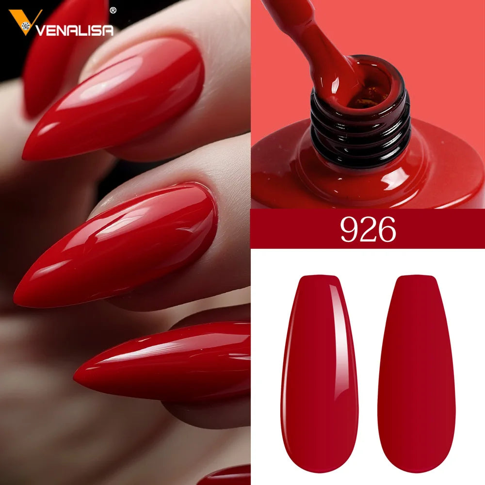 6pcs*7.5ml Venalisa Nail Gel Polish Super Texture Great Consistency Gel Varnish Gorgeous Color Semi Pigmented Lacquer Varnish