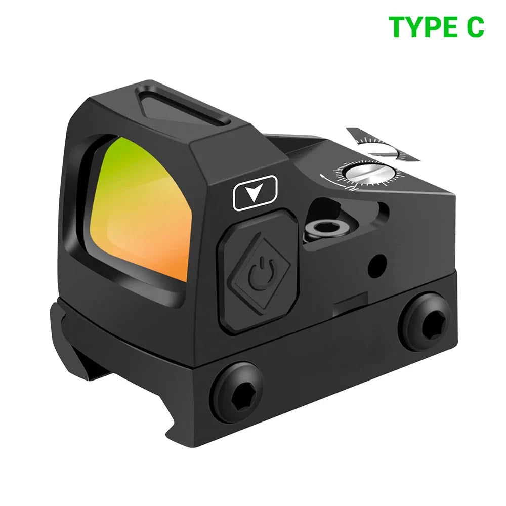 RMR Red Dot Sight Motion Awake 2 MOA Red Dot Scope Hunting Riflescope Optical Sight with Adapter Plate for MOS and 21mm Rail