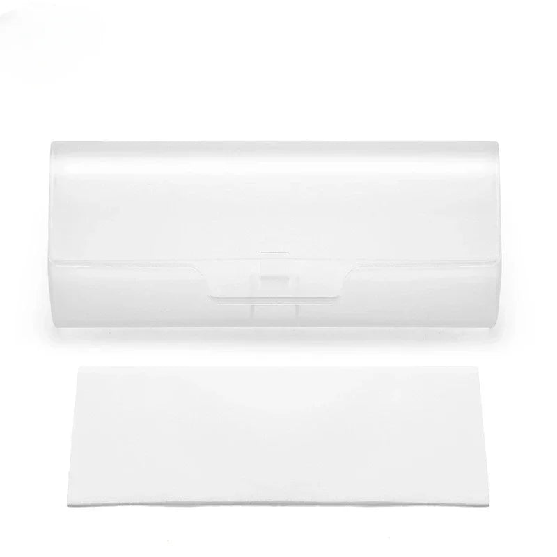 Large Transparent Plastic Sunglasses Box Black Compression Resistant Presbyopia Flat Myopia Glasses Storage Box Wholesale