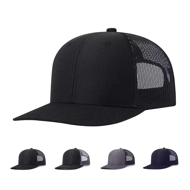 High Quality Mesh Baseball Cap Summer Outdoor Simple Classic Breathable Sunshade Net Hat Sport Fishing Climbing Driver Hat Male