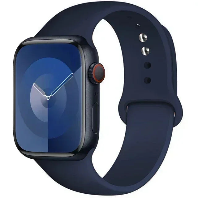 Silicone Band For Apple Watch strap 44mm 45mm 40mm 41mm 42-38mm 45 mm sport bracelet iwatch series 8 7 6 5 4 3 SE 9 Ultra 2 49mm