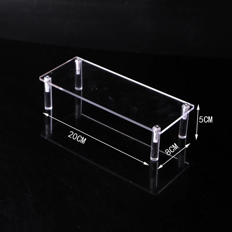 1-5 Tier Acrylic Display Stand Clear Display Riser Rack for Cupcake Perfume Doll Décor Organizer Amiibo Funko POP Figures DC05