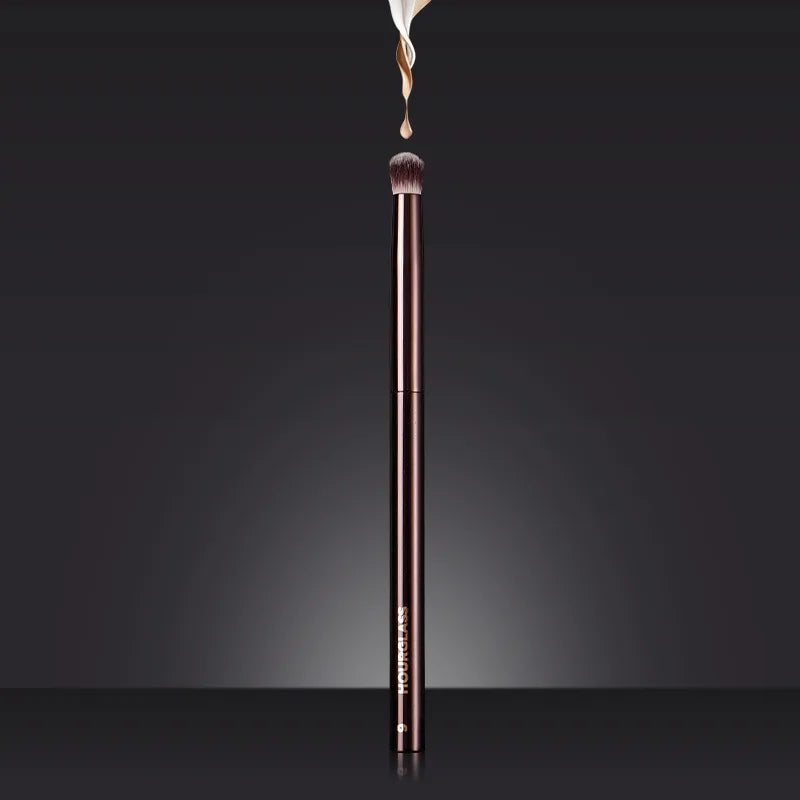 1pc HG Pro Foundation retra Makeup brushes Powder contour Blusher Make up brush metal handle Highlight Bronzer high end No box