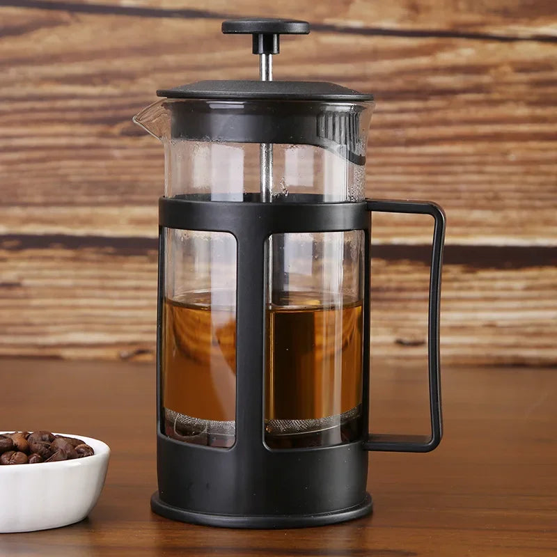 1Pcs French Press Coffee Maker Heat Resistant Borosilicate Glass Coffee Pot Percolator Coffee Brewer With Filtration Tea Maker